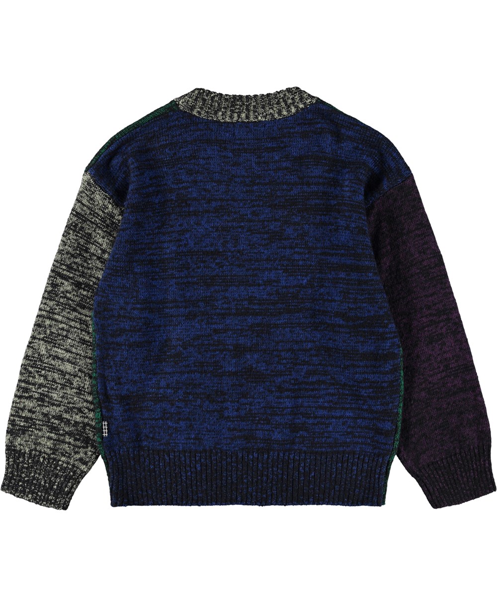 Brian - Mix Colour - Bunt melierter Strickpullover aus einer Baumwollmischung.