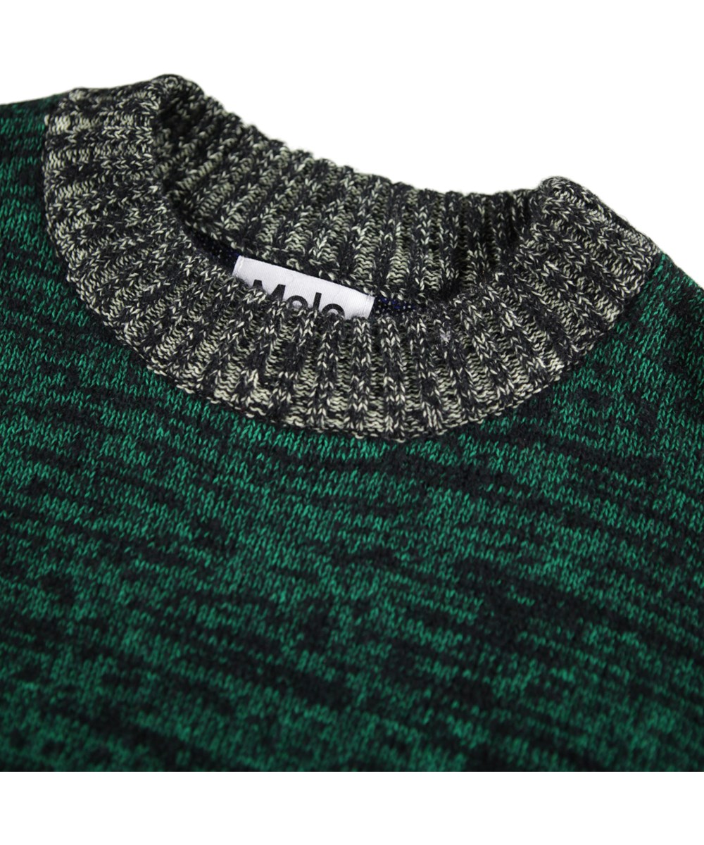 Brian - Mix Colour - Bunt melierter Strickpullover aus einer Baumwollmischung.