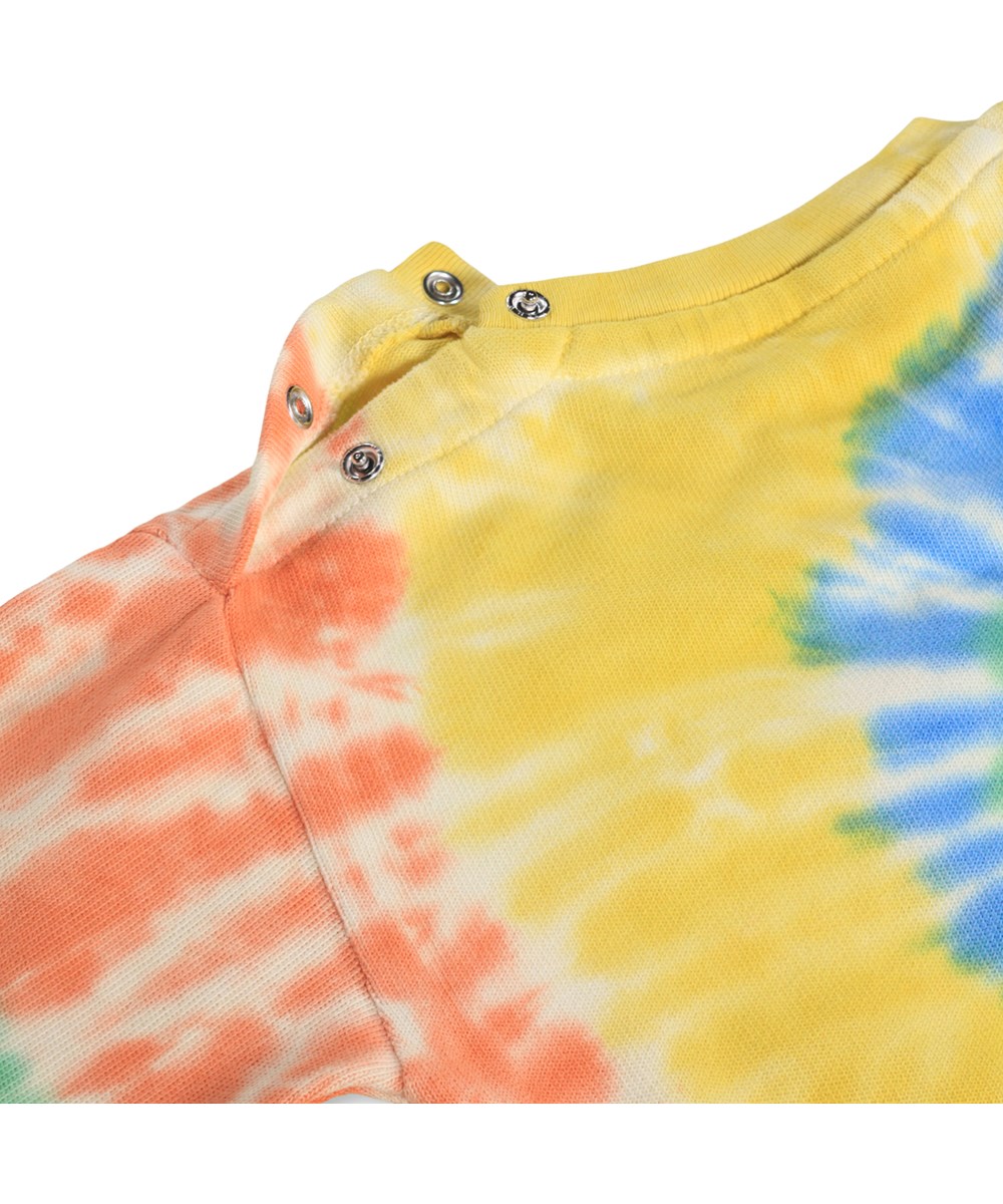 Dear - Shiny Swirl - Buntes Batik-Sweatshirt für die Kleinen aus Bio-Baumwolle