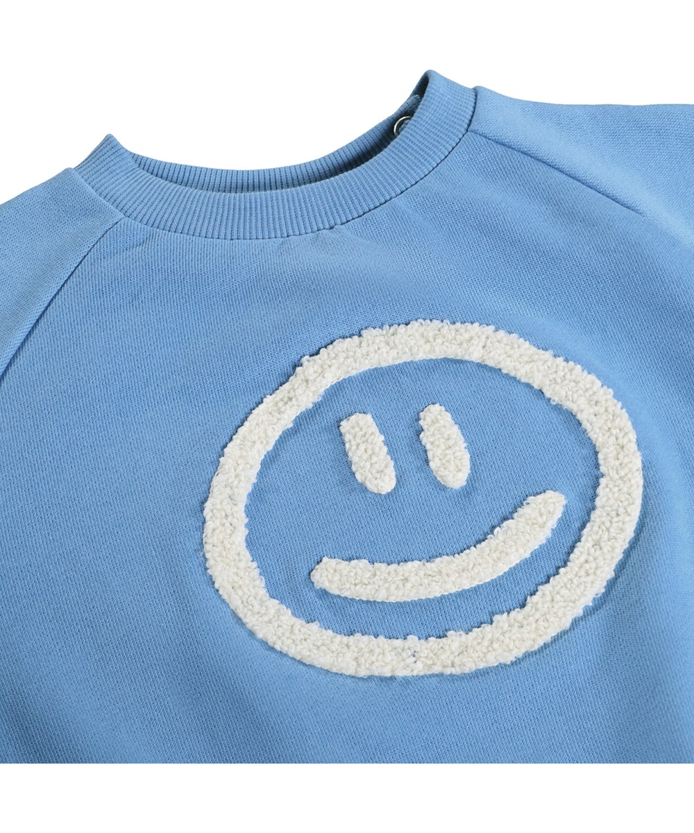 Disc - Blue Tide - Weiches, blaues Sweatshirt für die Kleinen aus Bio-Baumwolle