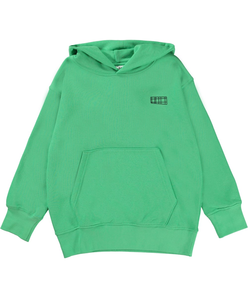 Moz - Fresh - Schwarzer Unisex-Hoodie mit Hallo-Smiley