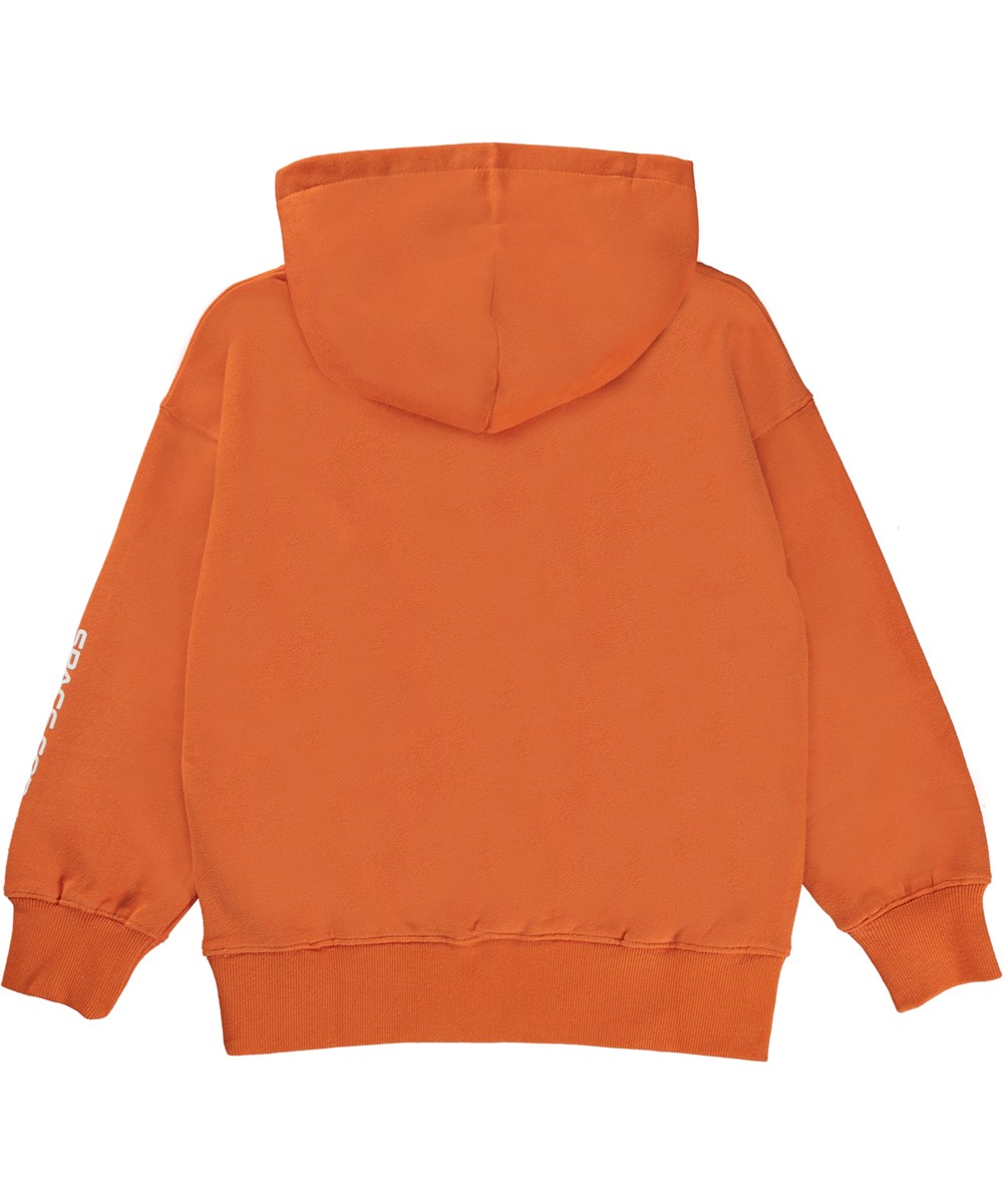 Moz - Sun Power - Orangefarbener Öko-Hoodie mit NASA-Aufdruck