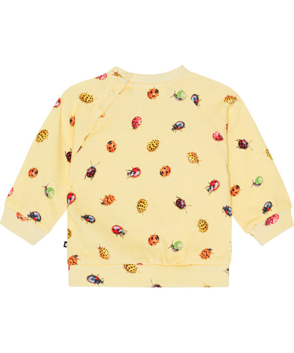 Disc - Coccinella - Voor kleine kinderen een gele trui van biologisch katoenen jersey