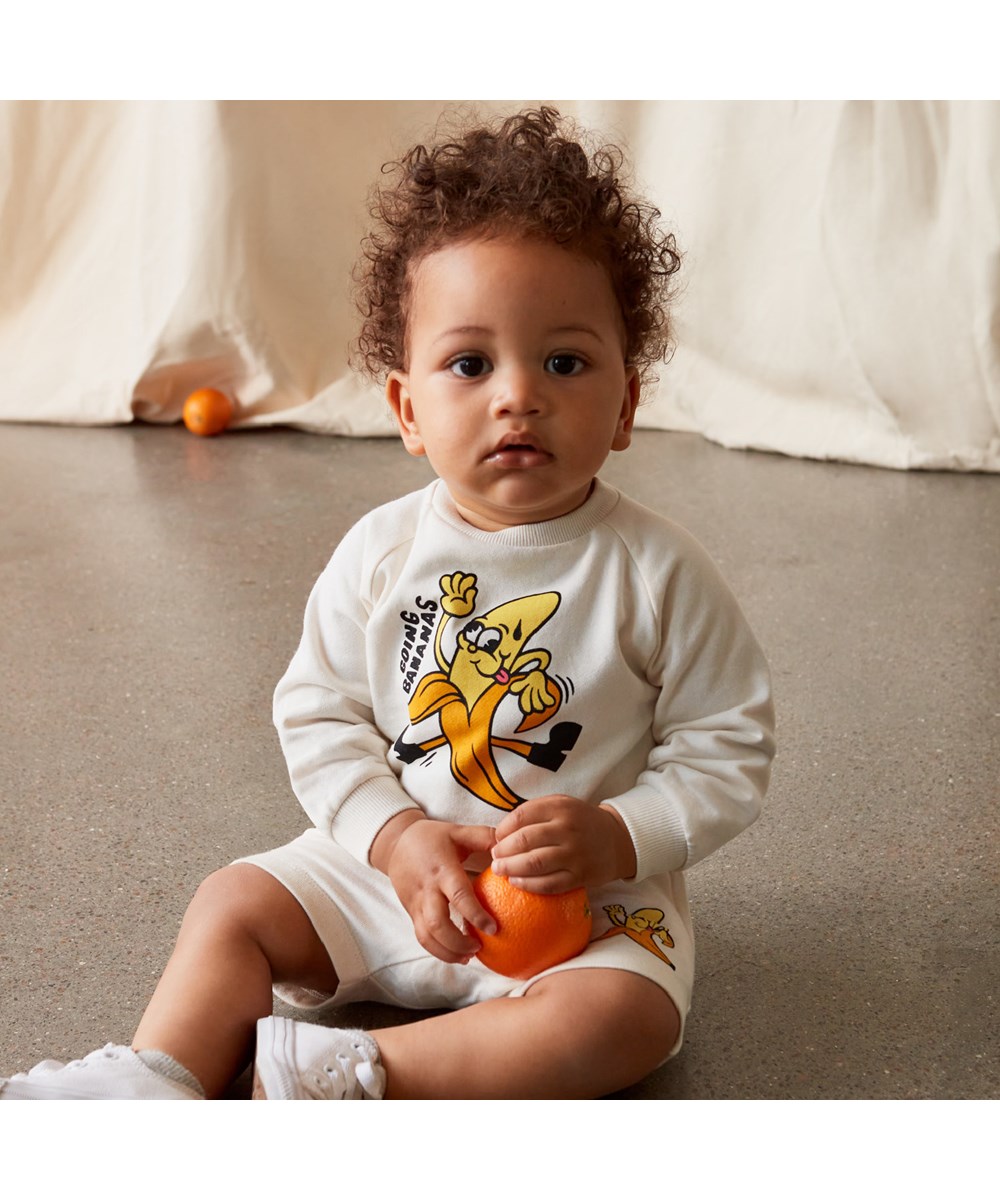 Disc - Naturelle - Babytrui met banaanprint