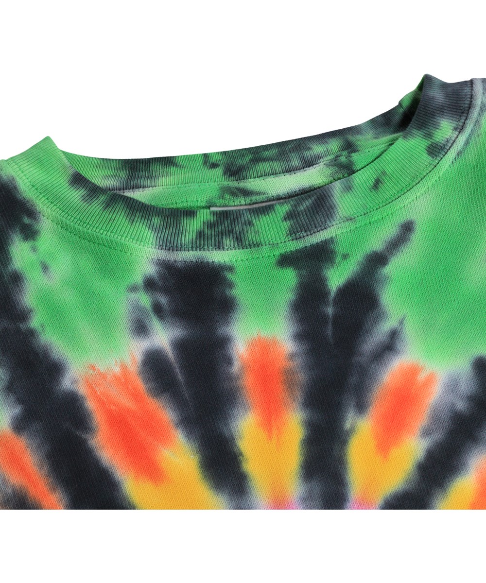 Memphis - Colour Swirl - Kindersweater met kleurrijke tie-dye gemaakt van biologisch katoen