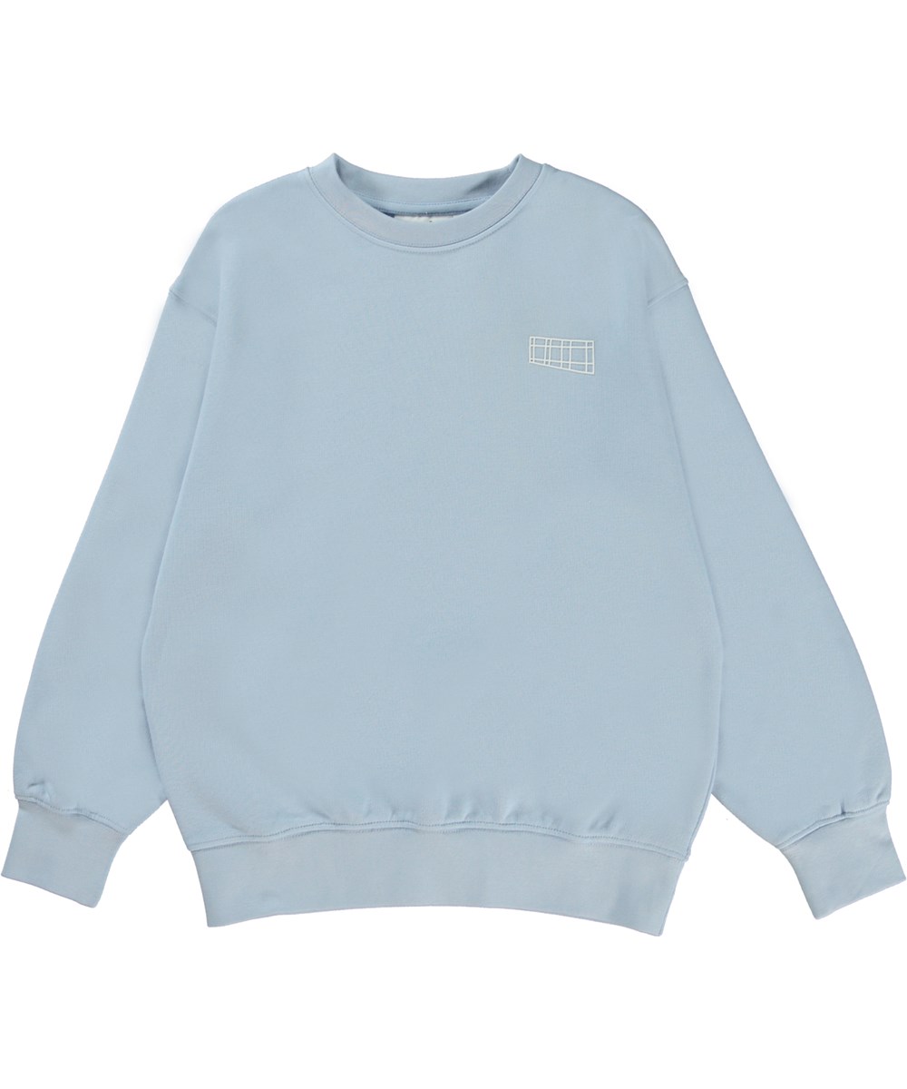 Memphis - Windy - Lichtblauwe trui met logo van Molo