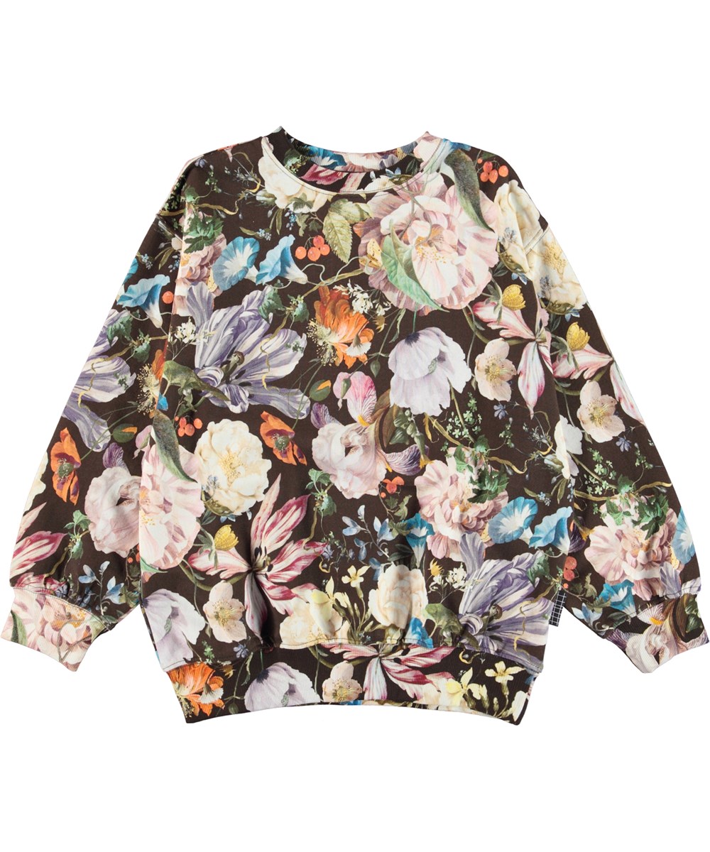 Monti - Soft Botanical - Biologische unisex sweater met bloemen