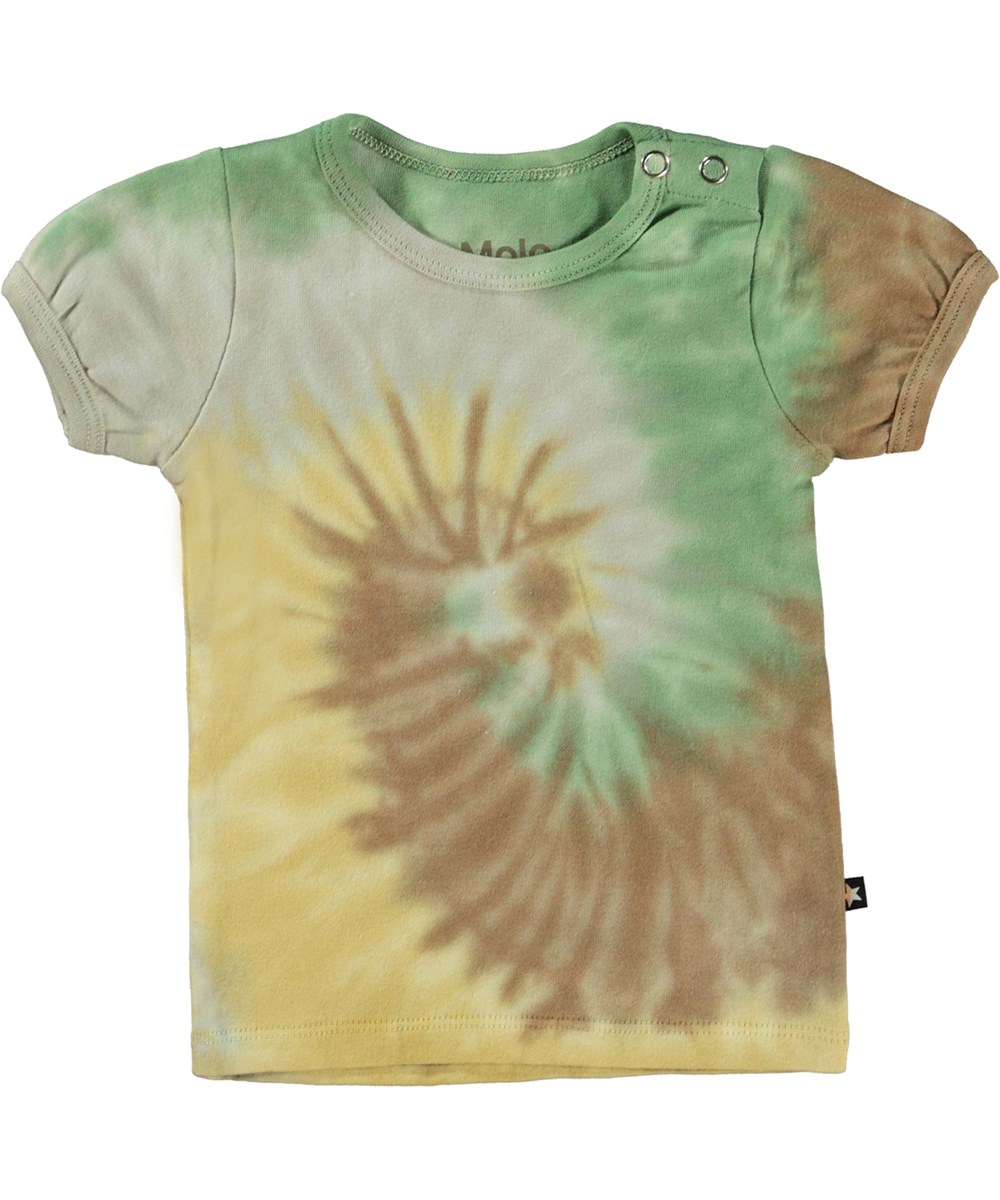 Easy - Swirly Tie Dye - Baby t-shirt met tie-dye spiraal print