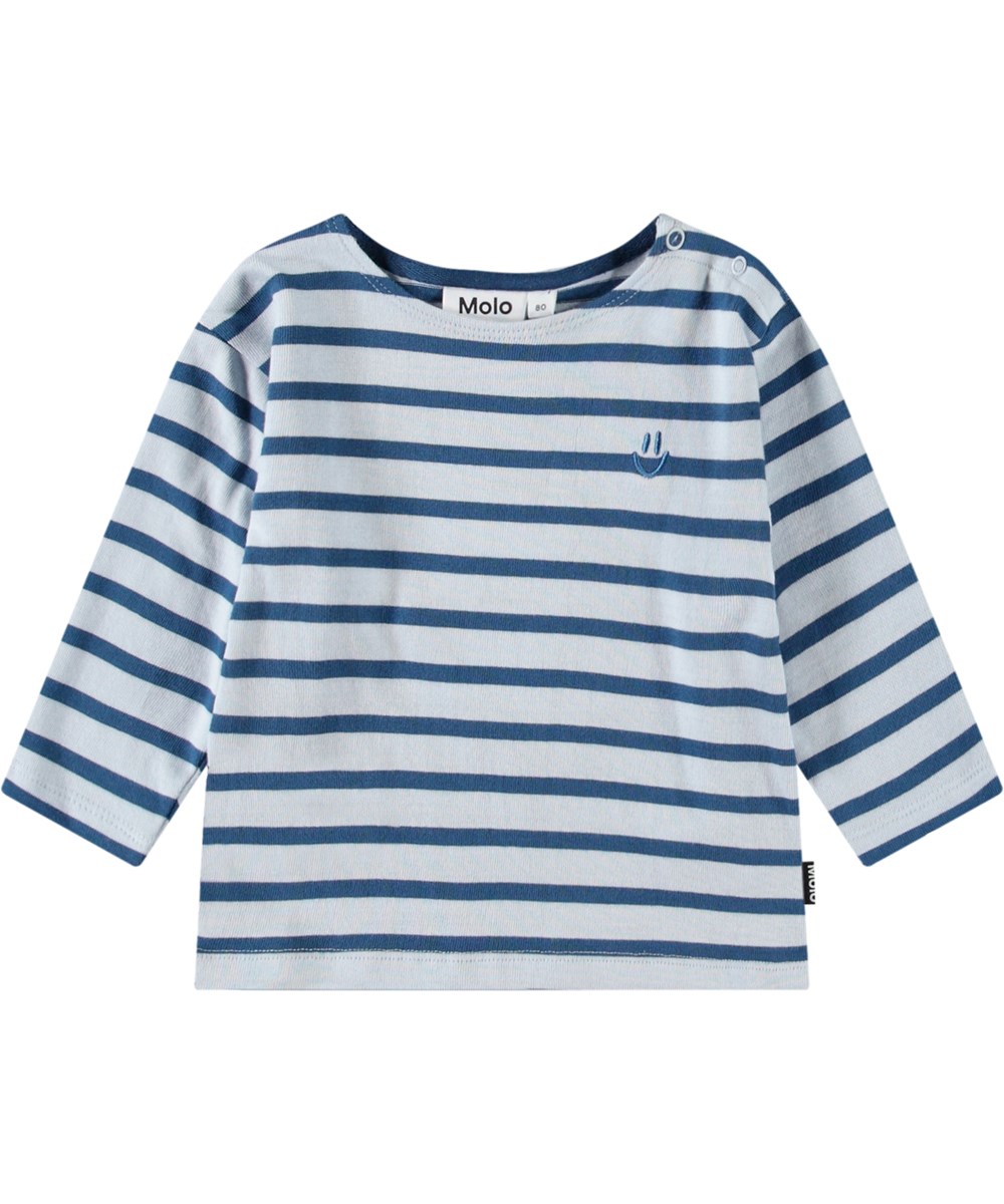 Edarko - Lagoa Stripe - Gestreepte baby longlseeve van biologisch katoen.