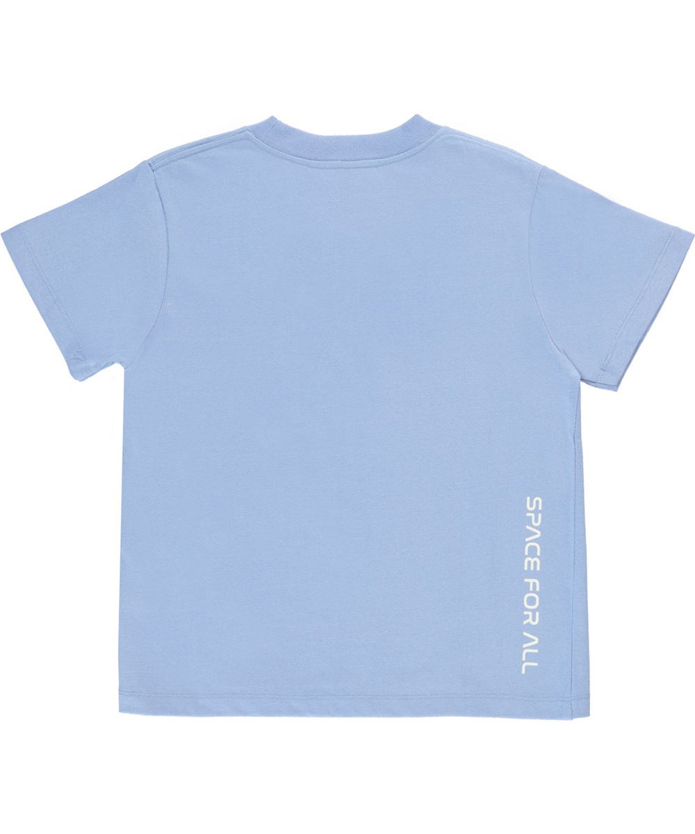 Rame - Azurine - Lichtblauwe biologische unisex t-shirt met Nasa print