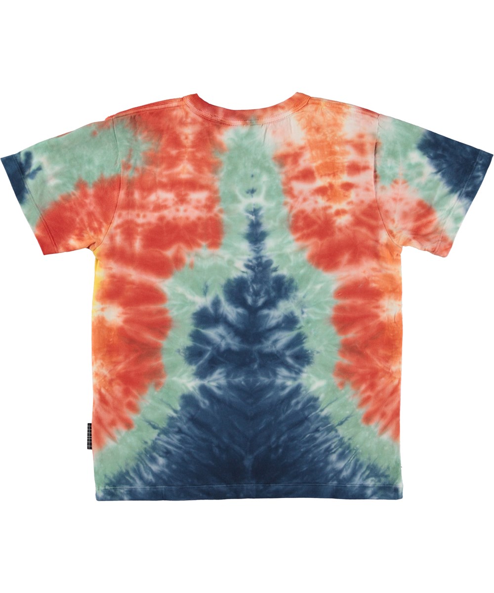Riley - Peace Tie Dye - Unisex t-shirt met tie-dye en peace print