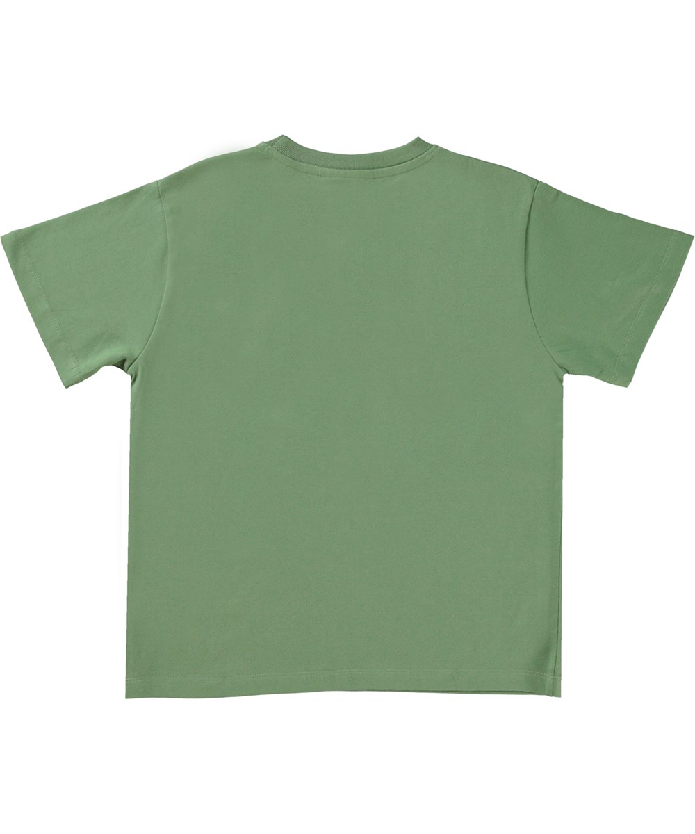 Rodney - Meadow - Groen t-shirt met peace print