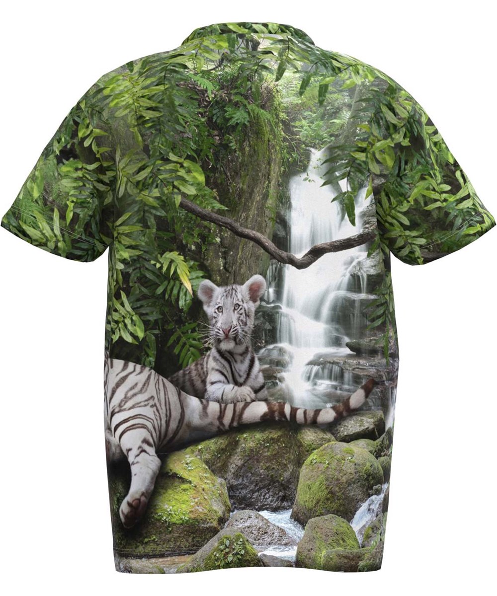 Roxo - Summer Tiger - Biologische t-shirt met een print van tijgers in de jungle