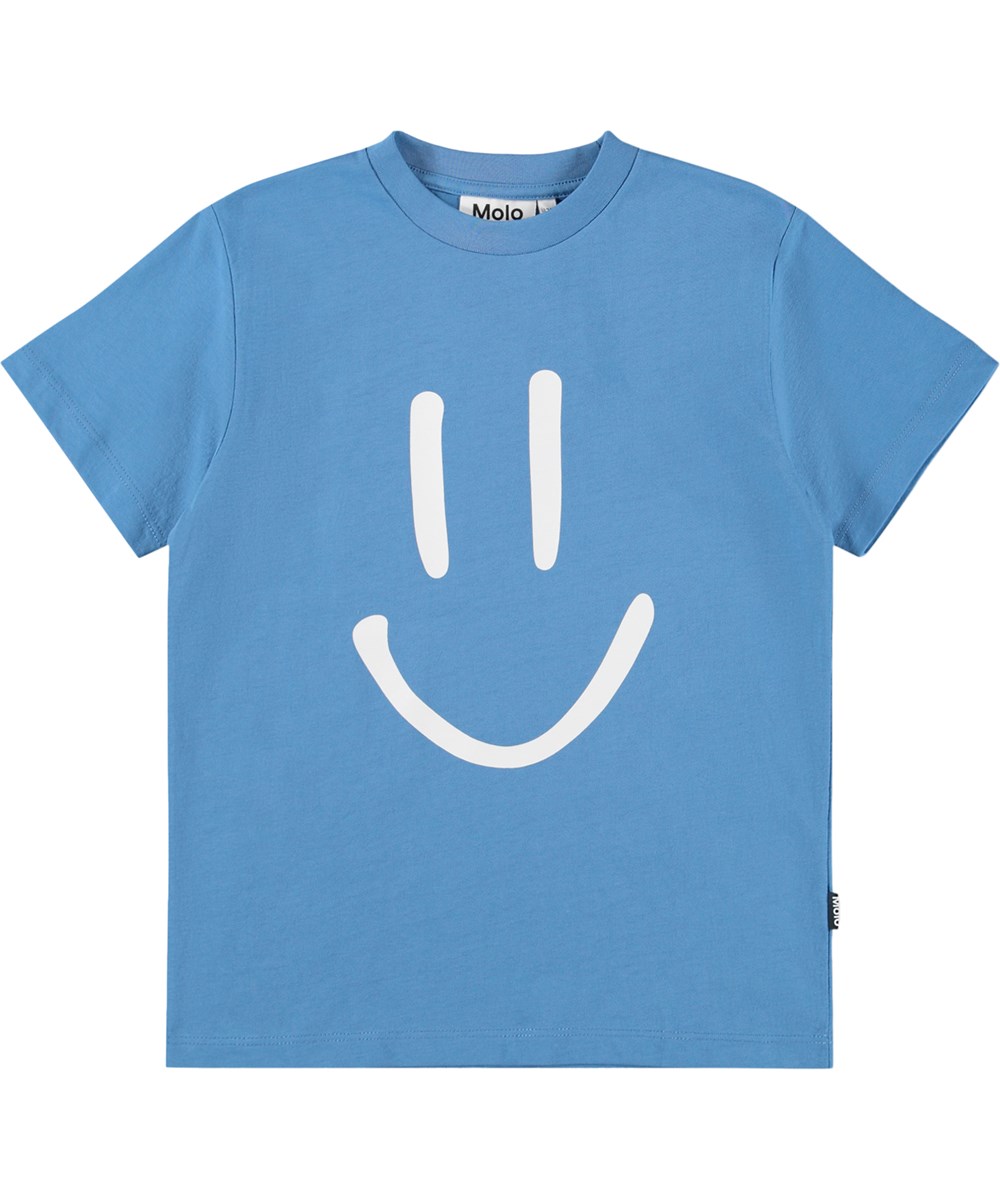 Roxo - Blue Tide - Blauw kinder T-shirt gemaakt van biologisch katoen