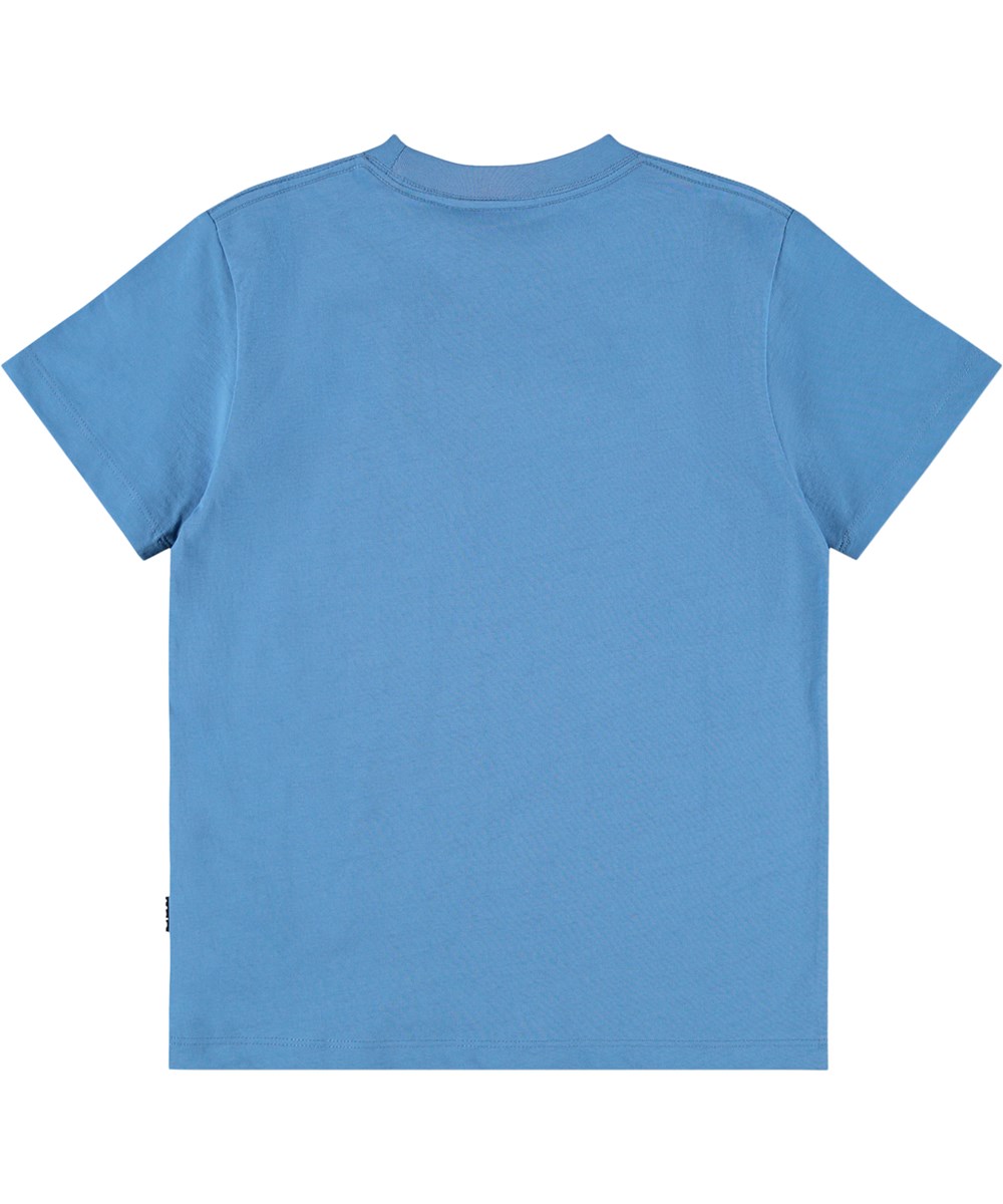 Roxo - Blue Tide - Blauw kinder T-shirt gemaakt van biologisch katoen