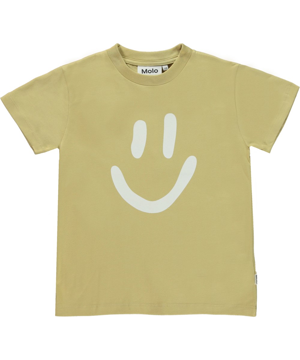 Roxo - Cardboard - Groene unisex t-shirt met smiley print