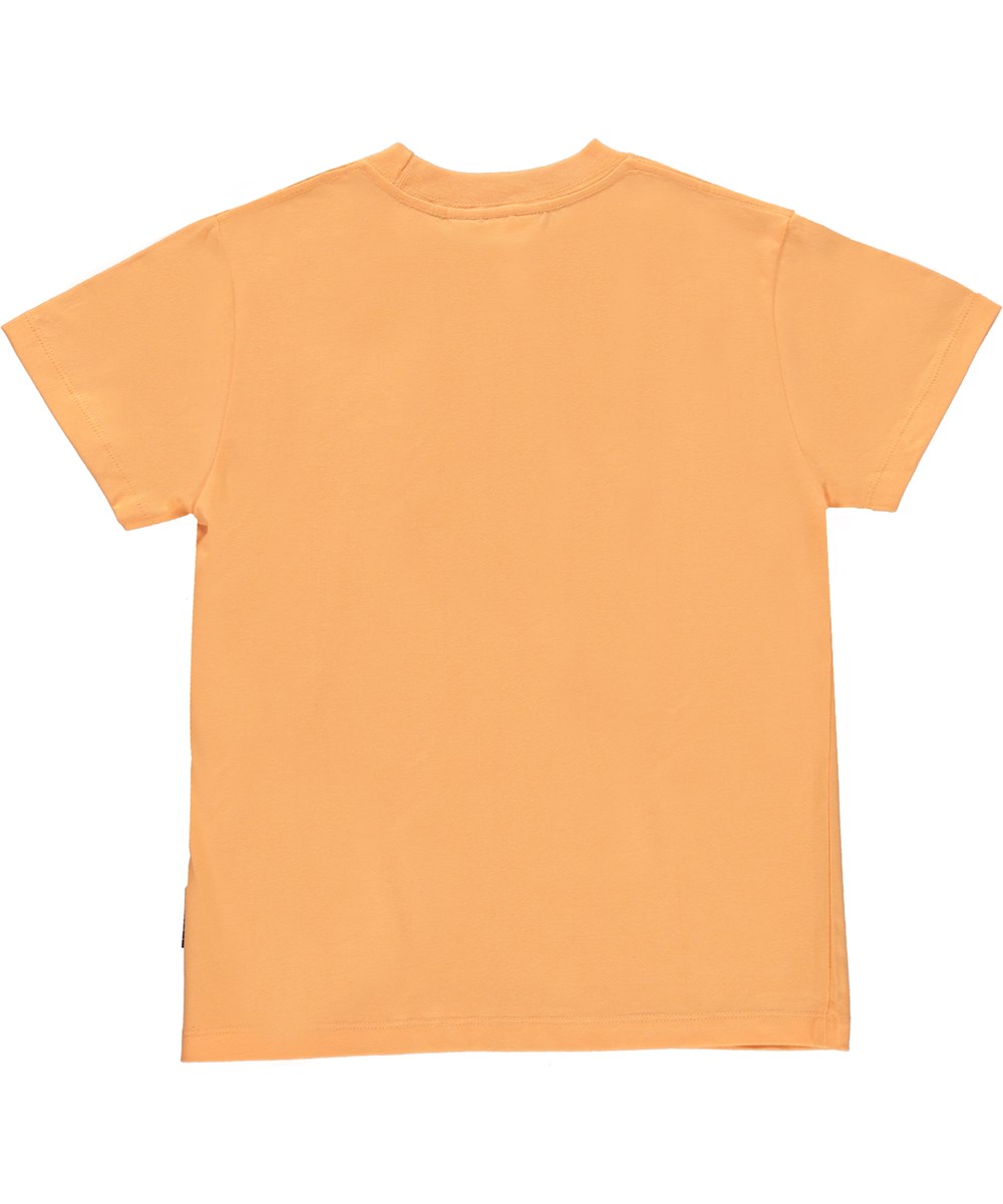 Roxo - Papaya - Oranje biologische unisex t-shirt met smiley