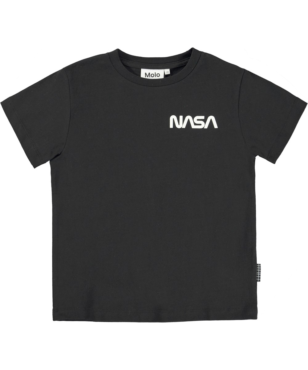 Rame - Black - Schwarzes Öko-Unisex-T-Shirt mit NASA-Aufdruck