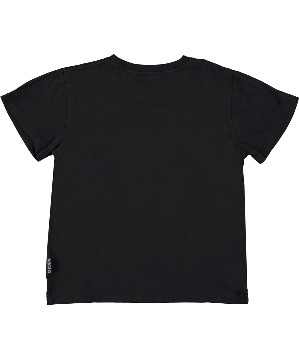 Rame - Black - Schwarzes T-Shirt mit Smiley