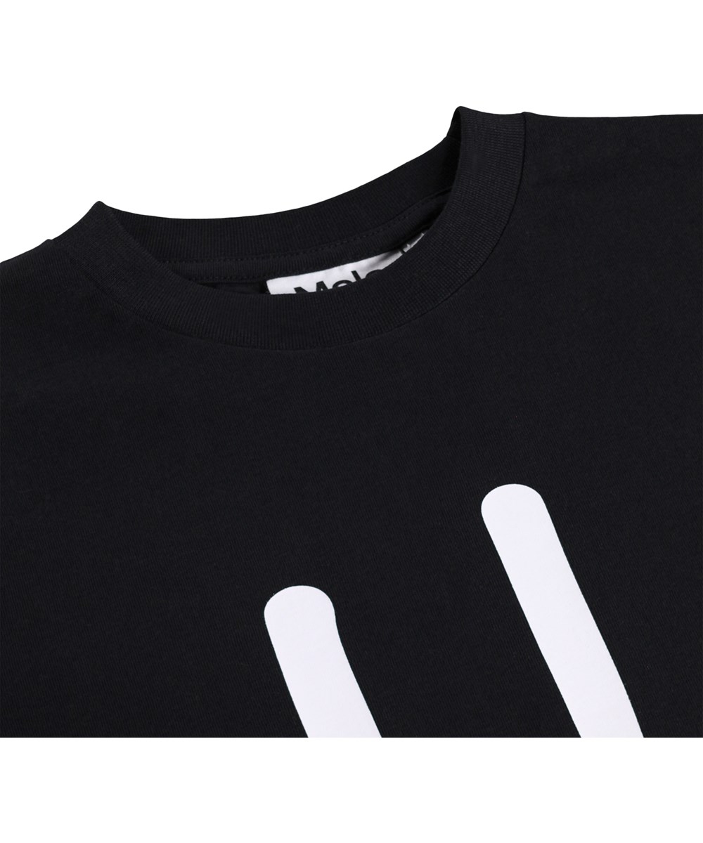 Roxo - Black - Schwarzes T-Shirt für Kinder aus Bio-Baumwolle