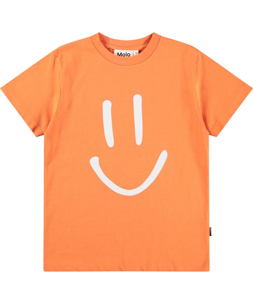Roxo - Bouncy - Oranges T-Shirt für Kinder aus Bio-Baumwolle