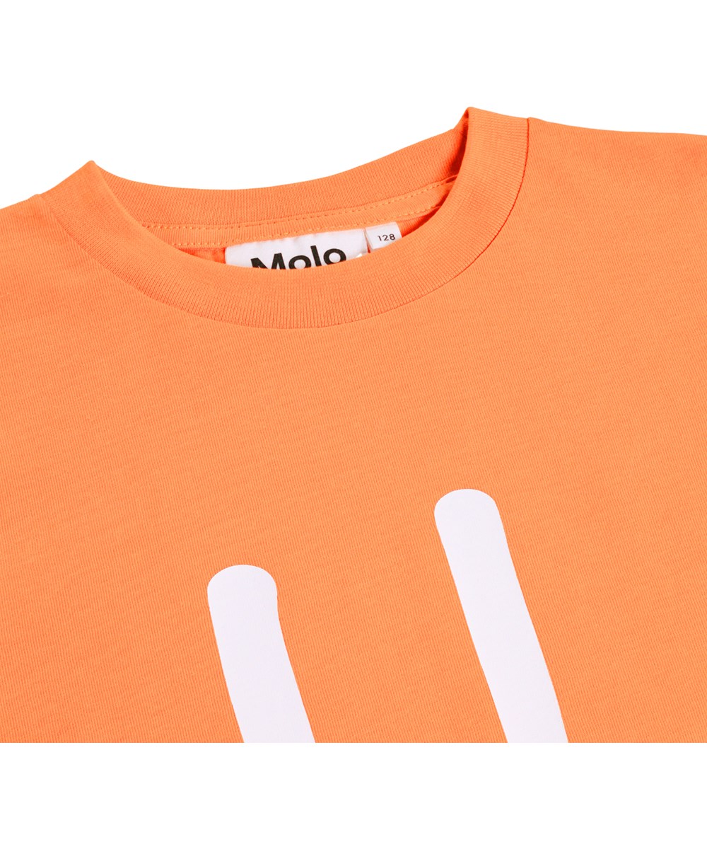 Roxo - Bouncy - Oranges T-Shirt für Kinder aus Bio-Baumwolle