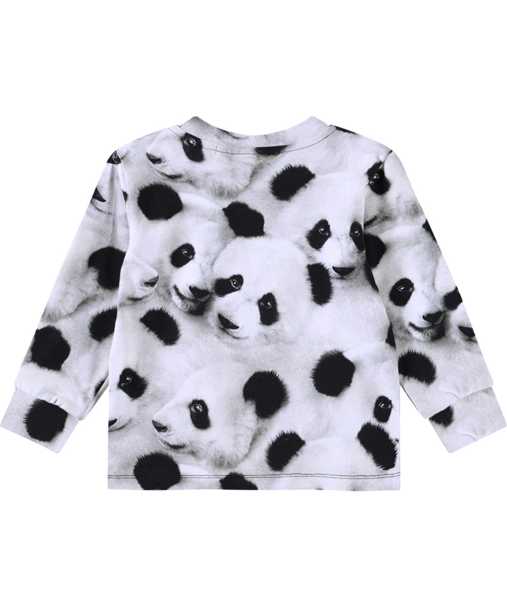Eloy - Giant Panda - Økologisk baby bluse med pandaprint.