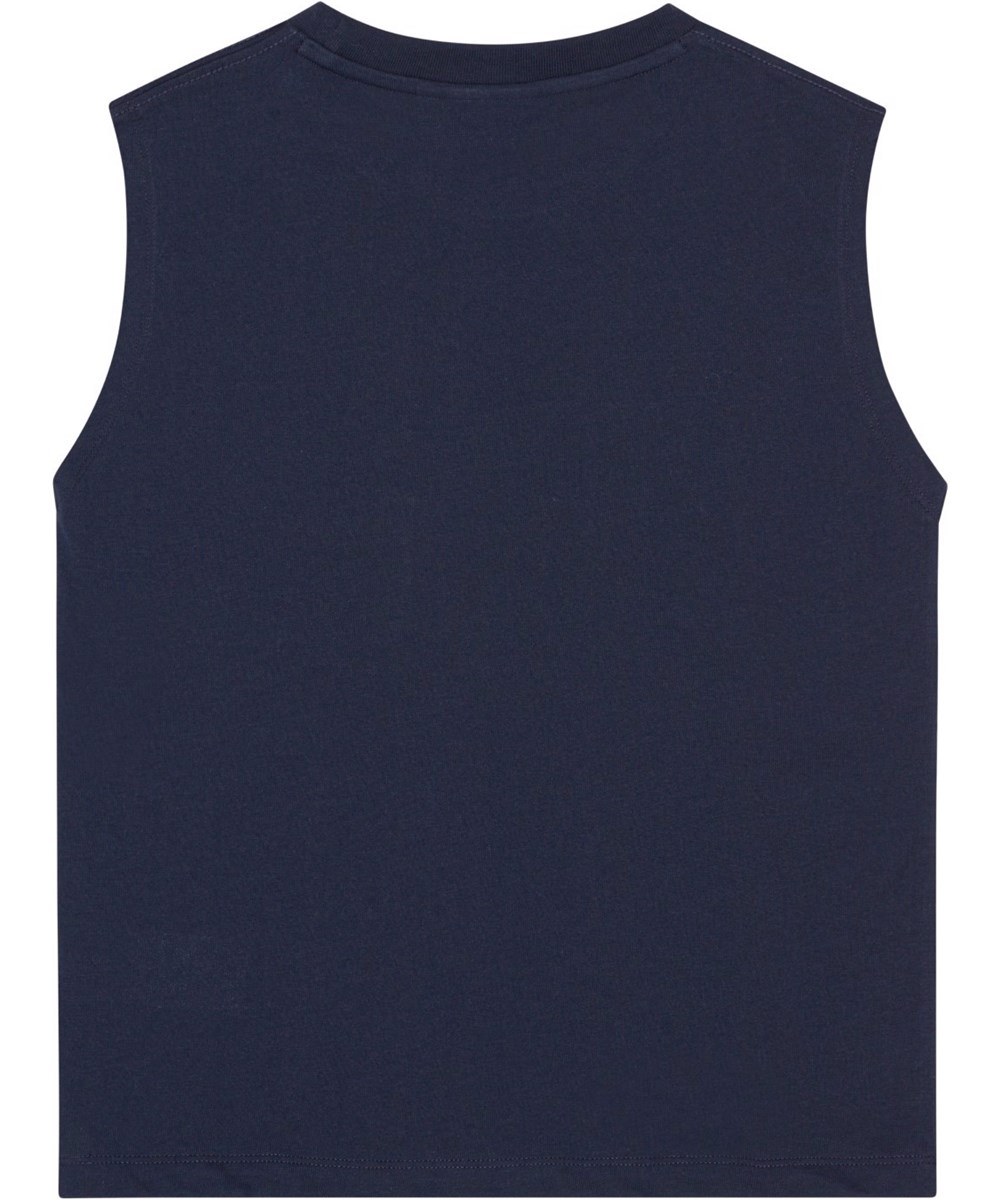 Ram - Universe - Mørkeblå tanktop i økologisk bomuld med print af 'More Love'