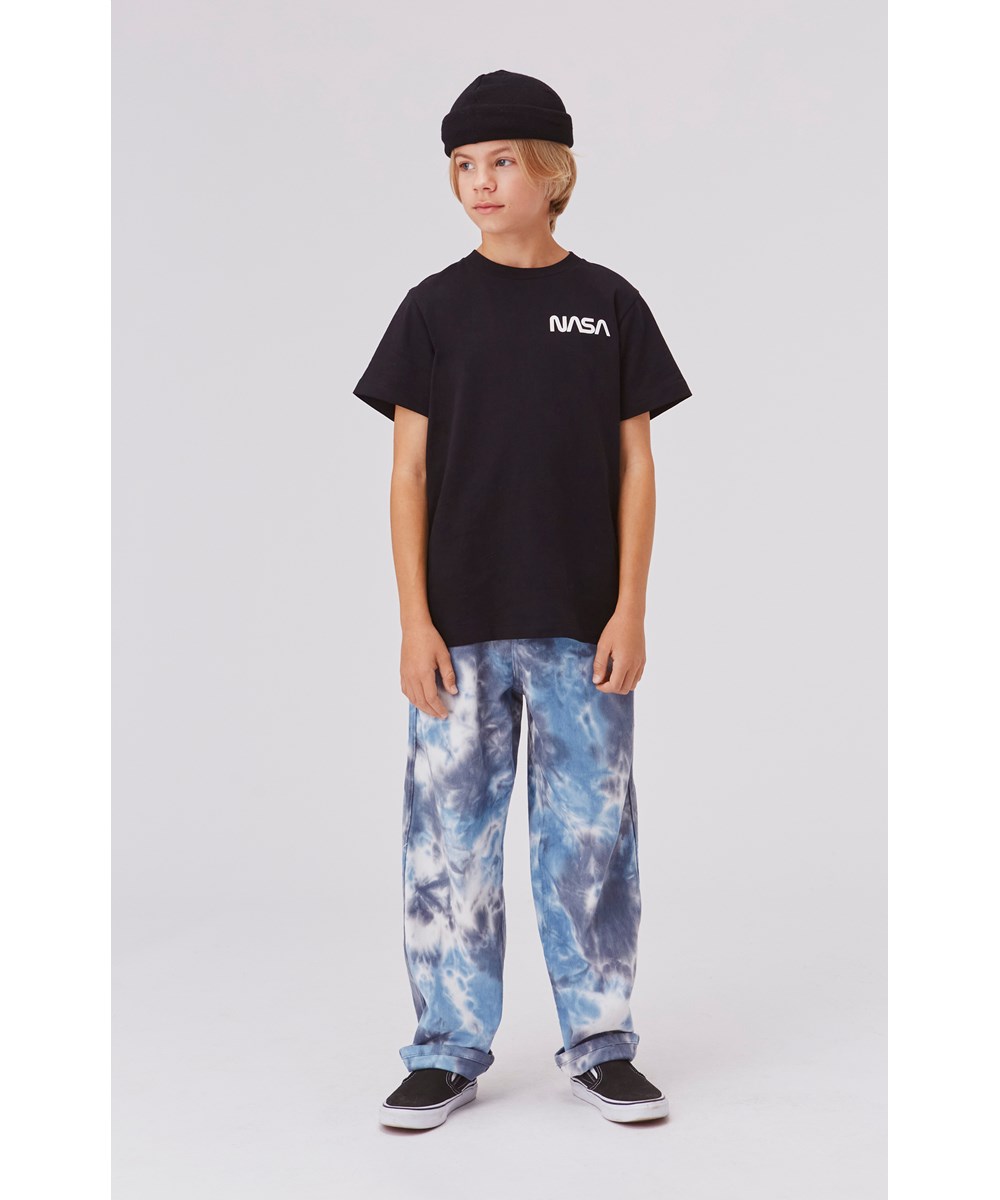 Rame - Black - Økologisk sort unisex t-shirt med nasa print