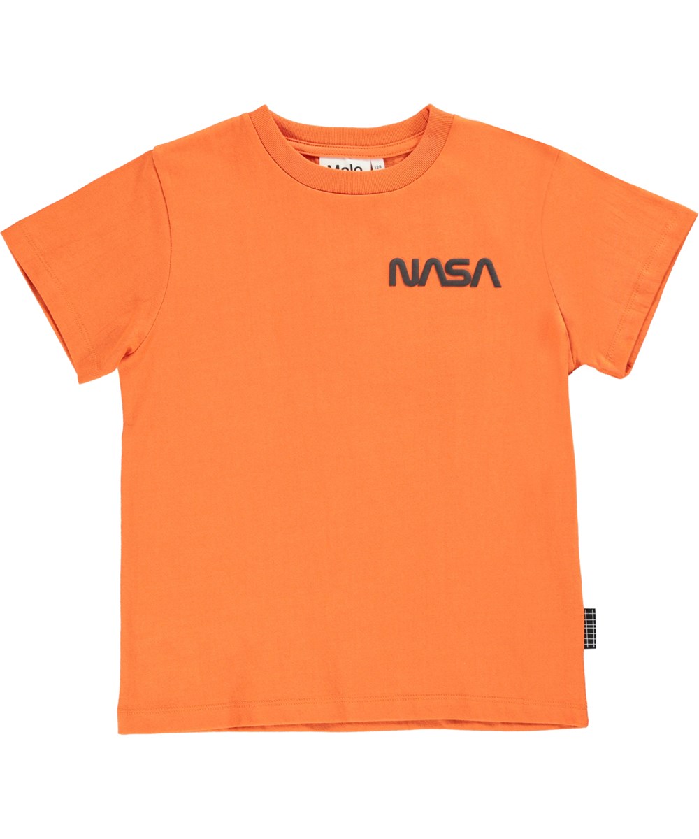 Rame - Sun - Økologisk orange unisex t-shirt med nasa print