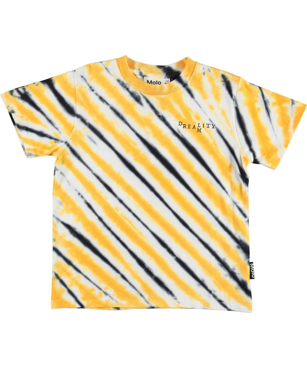 Roxo - Tiger Tie Dye - Basic t-shirt med tie dye tiger striber.