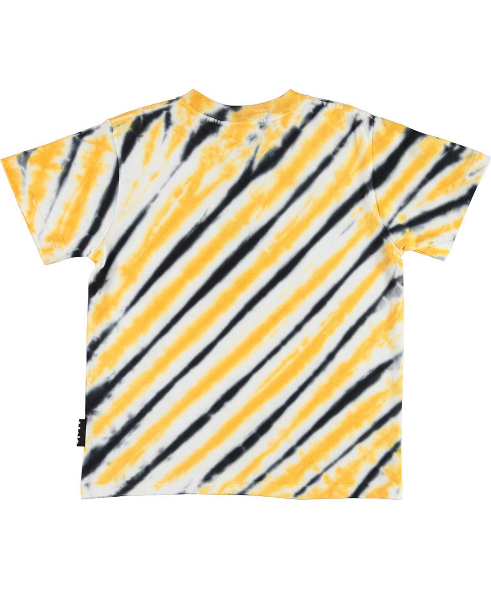 Roxo - Tiger Tie Dye - Basic t-shirt med tie dye tiger striber.