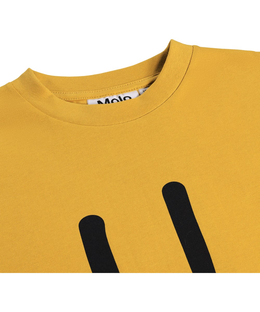 Roxo - Energy - Gul t-shirt i økologisk bomuld til børn