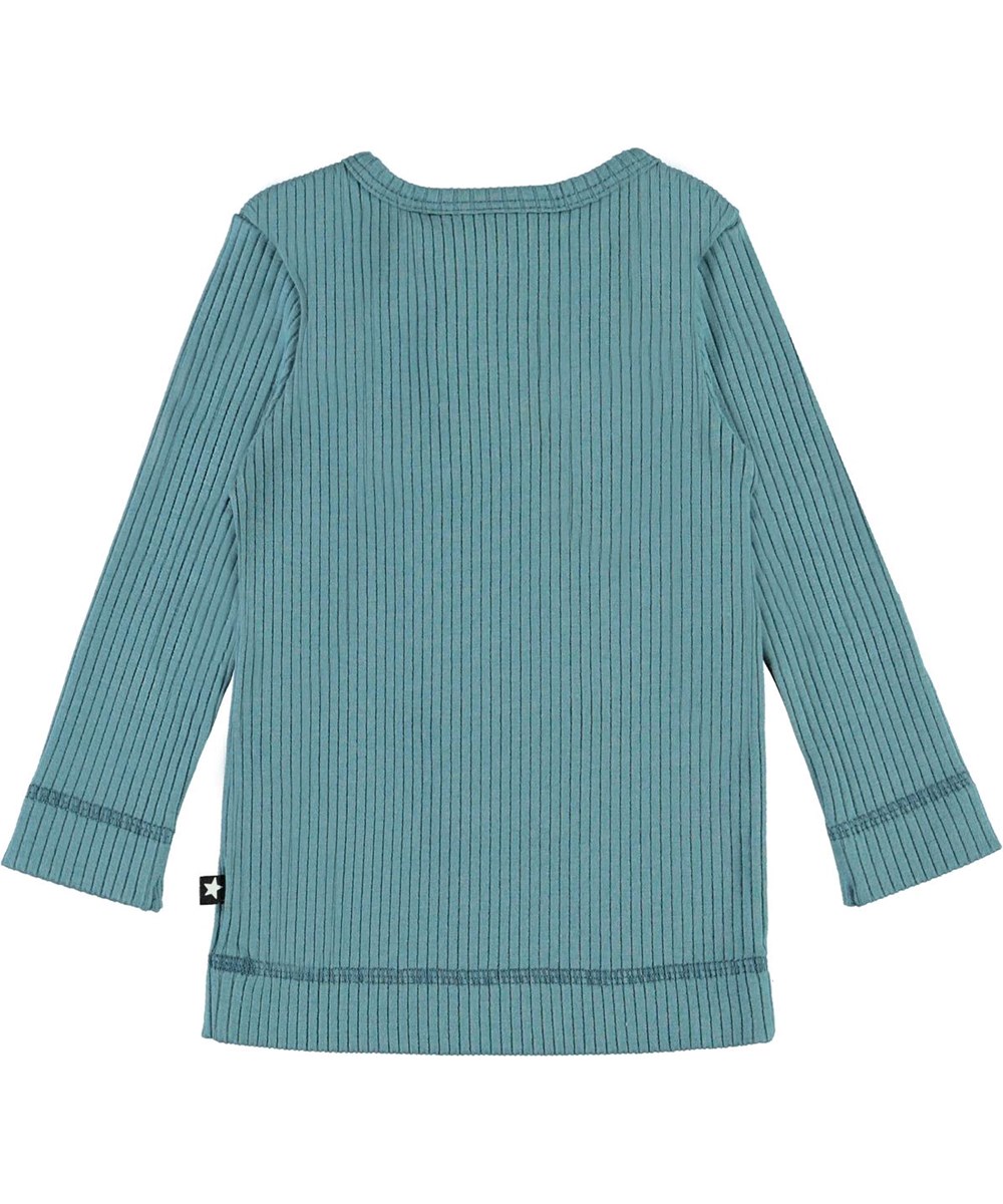 Earth - Aero - Blue baby top in rib