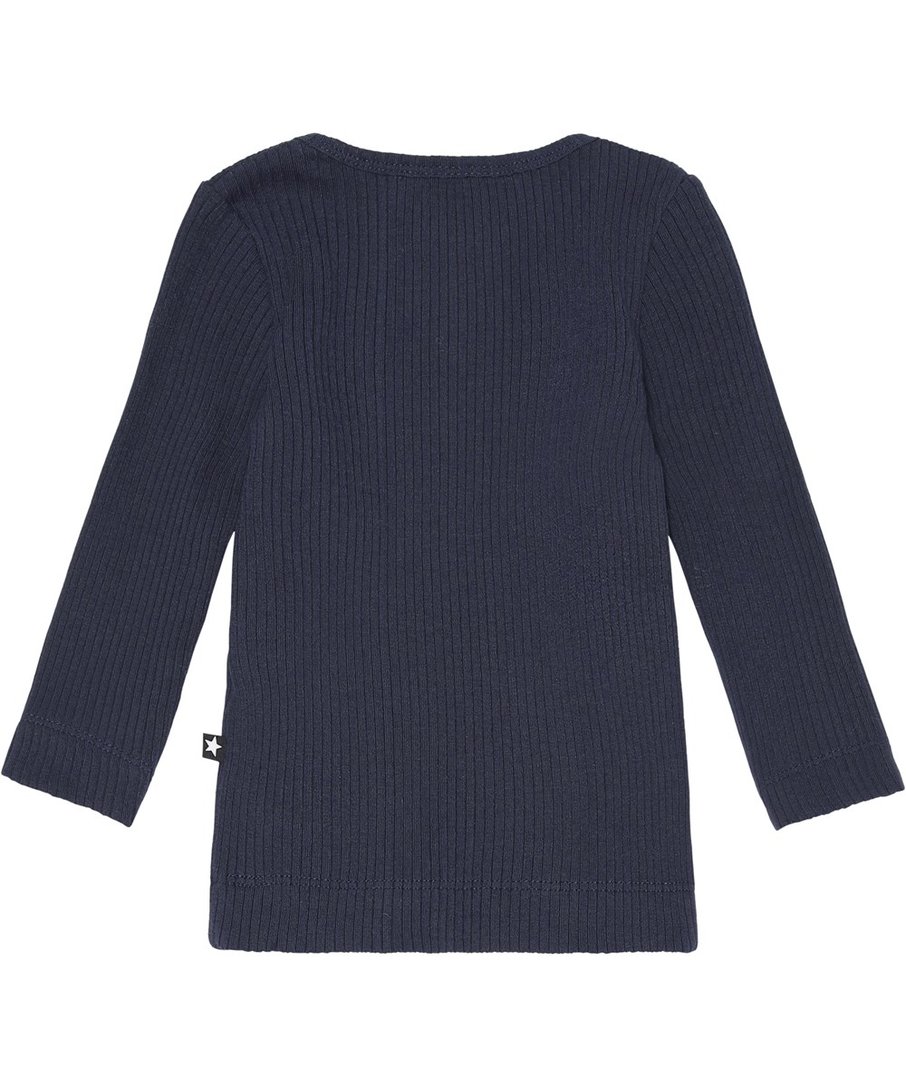 Earth - Galaxy Blue - Earth is a blue baby top in rib