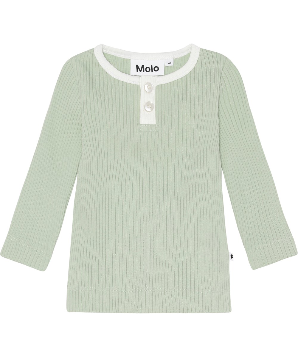 Earth - Mint - Earth is a mint green baby top in rib