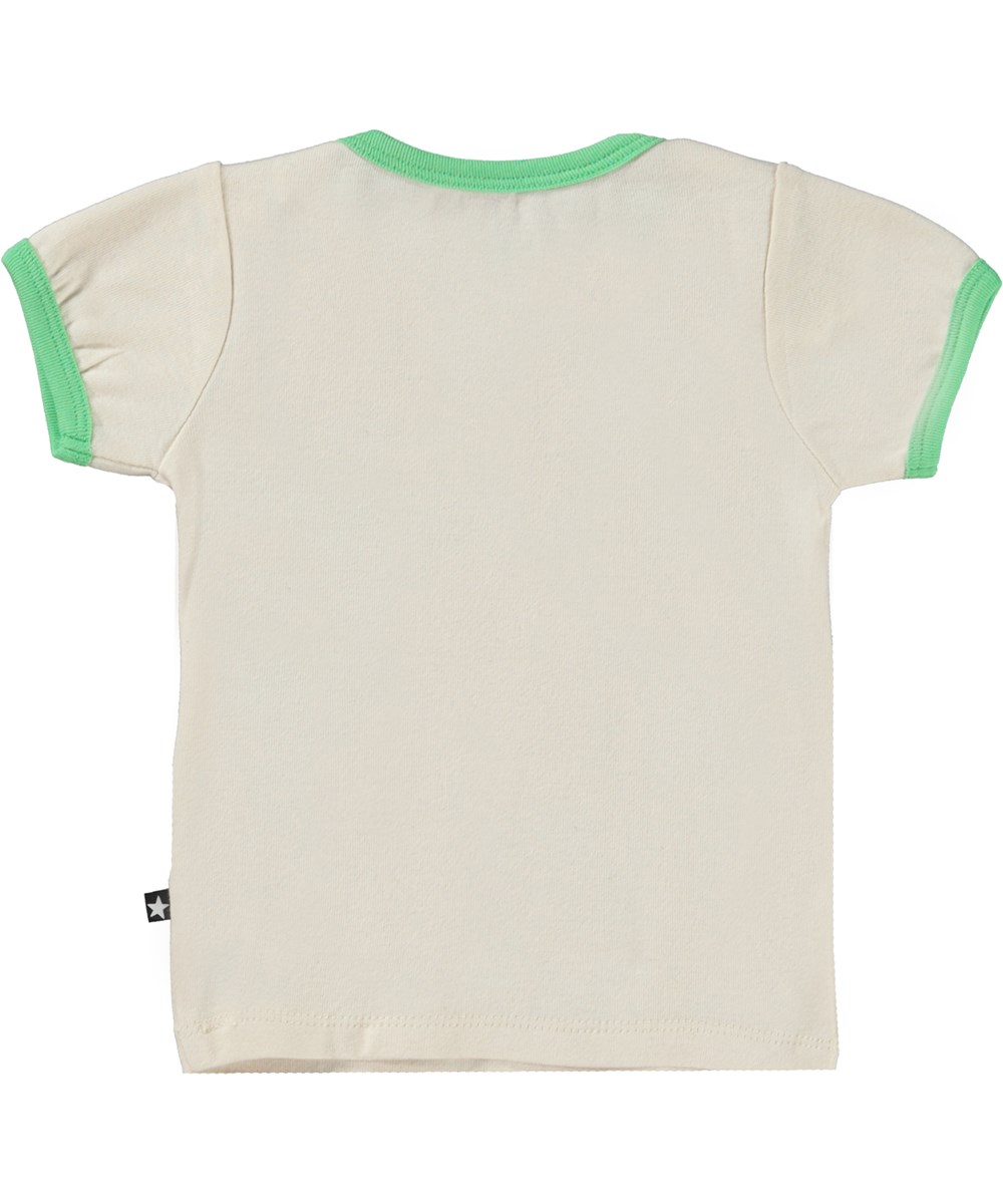 Easy - Naturelle - Baby t-shirt with sleeping apricot