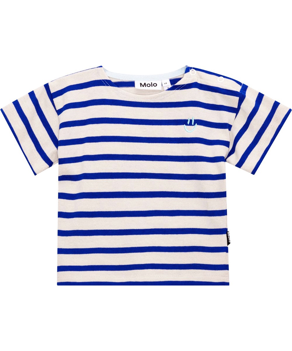 Eivor - Reef Stripe - Striped t-shirt for small children in organic cotton