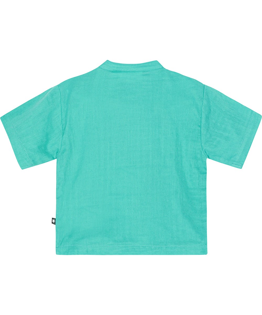 Ever - Pacific - Turquoise shirt for small children in organic cotton