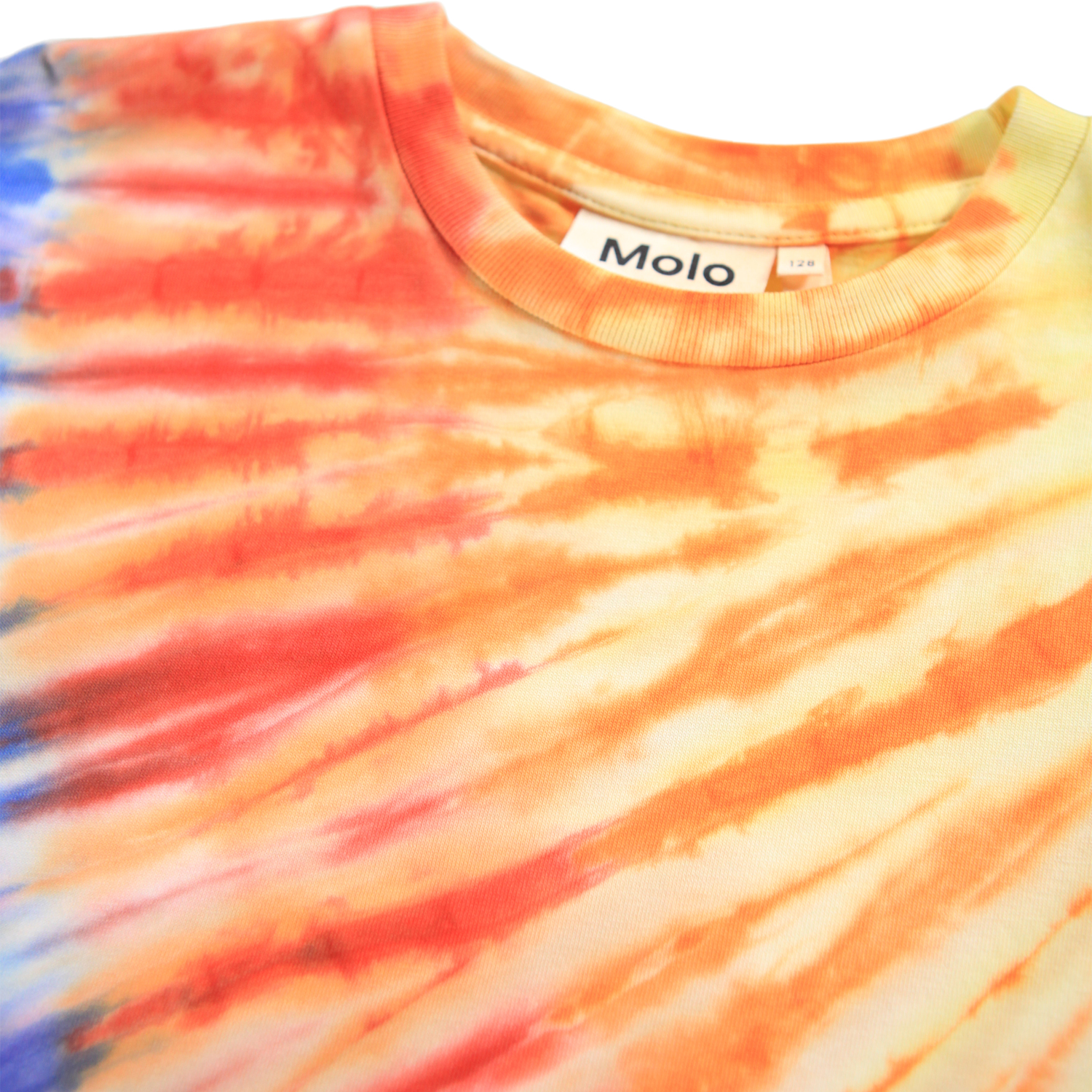 【KOOLOSET】Molly Stripe Collar Tee Riley - Spectrum Dye - Colourful tie-dye T-shirt for
