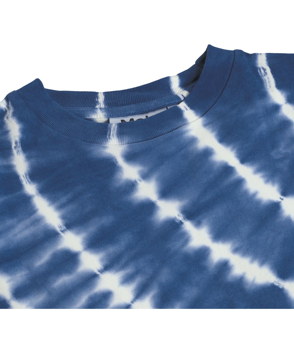 Riley - Swell Blue Dye - Blue T-shirt for children made of organic cotton