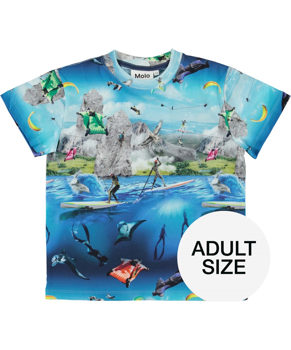 Roxo Adult - Go Extreme - Organic t-shirt with extreme sport print