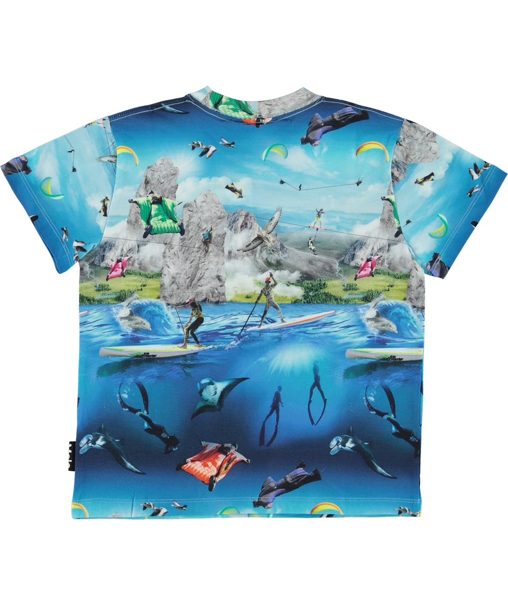 Roxo Adult - Go Extreme - Organic t-shirt with extreme sport print