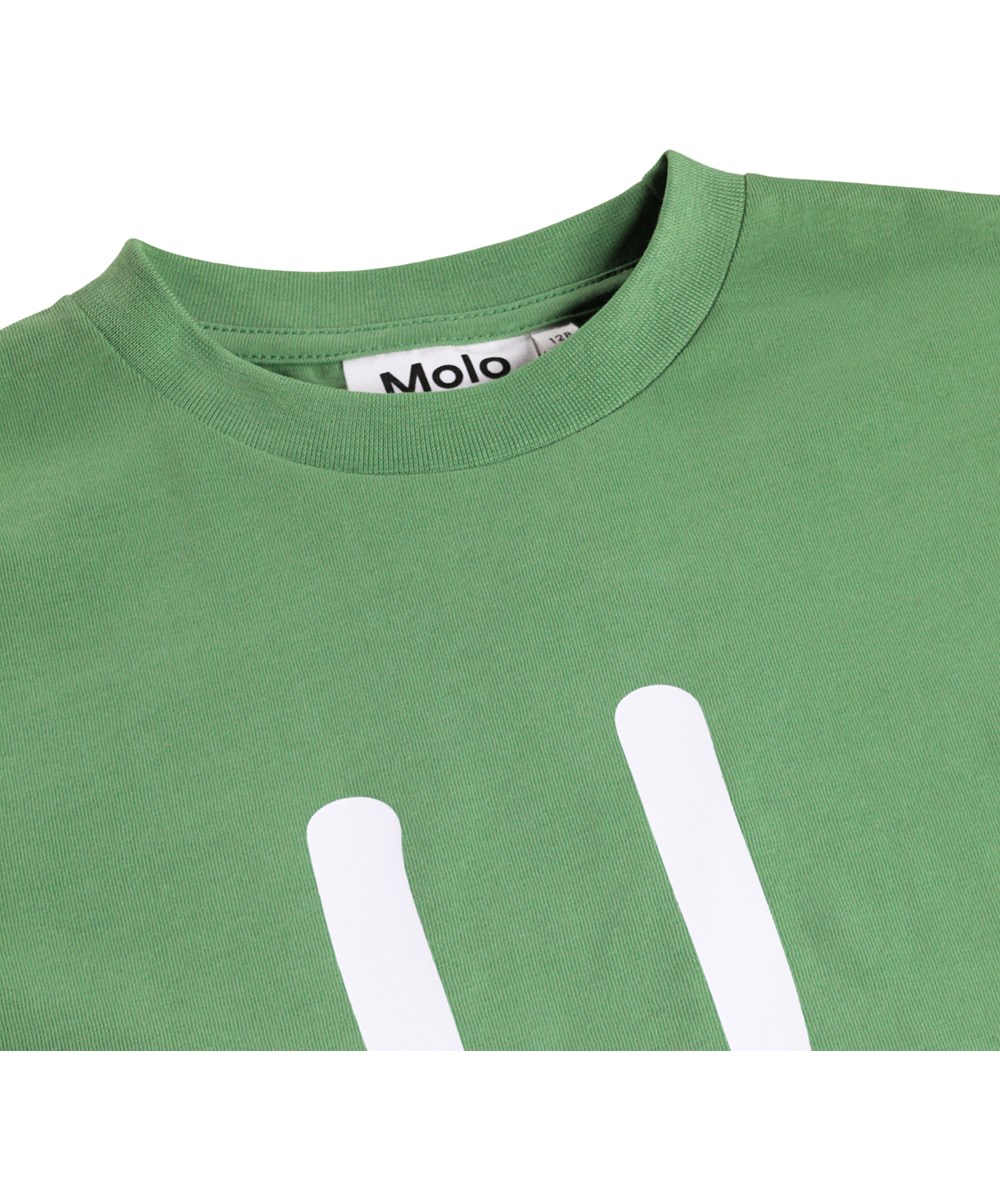 Roxo - Groovy Green - Green T-shirt for children made of organic cotton