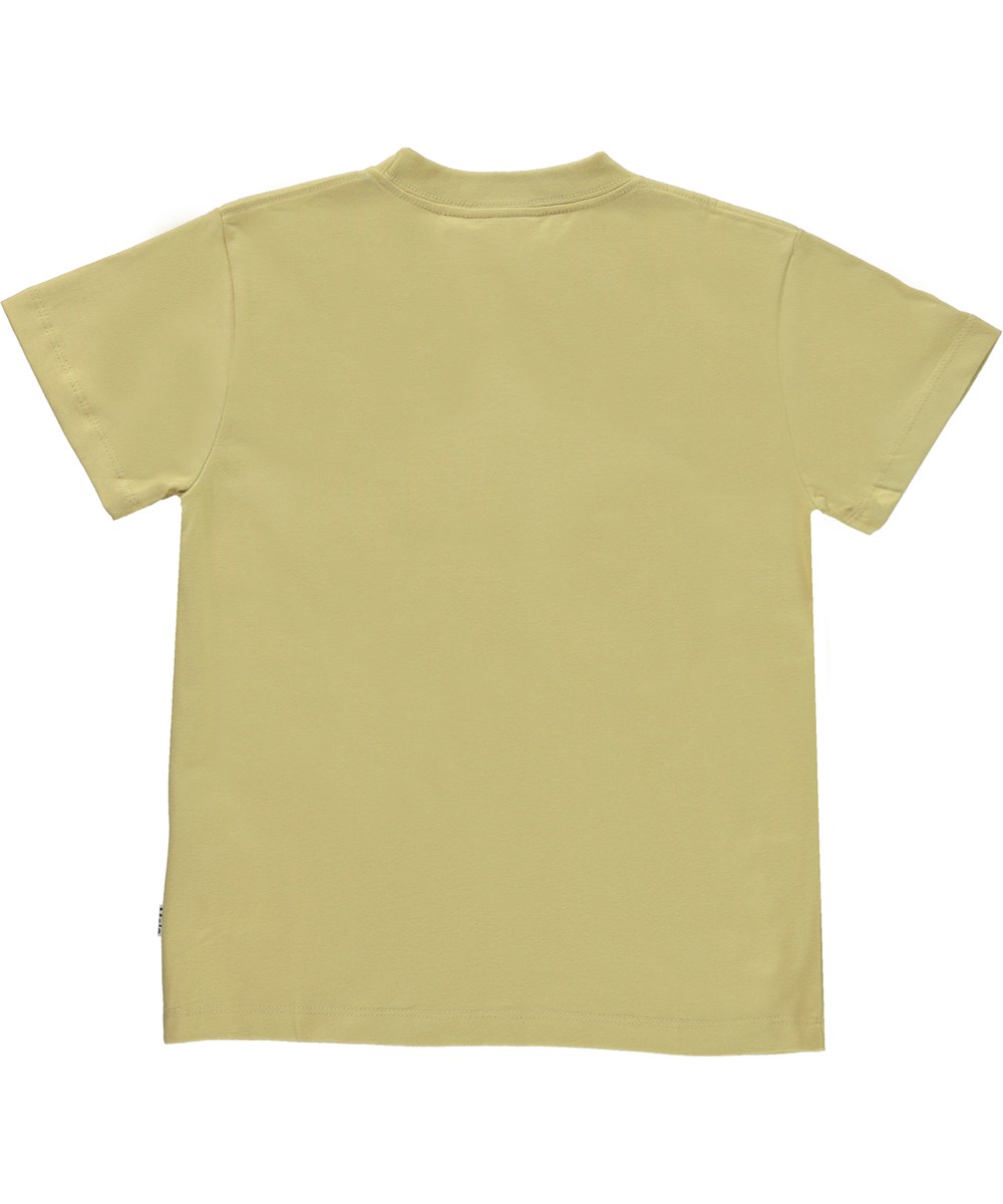 Roxo - Cardboard - Green unisex t-shirt with print of smiley face
