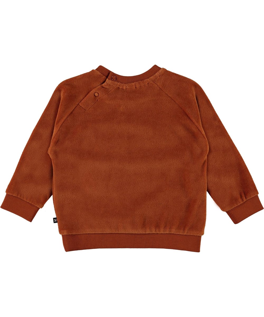Derry - Iron - Brun baby sweatshirt med ører
