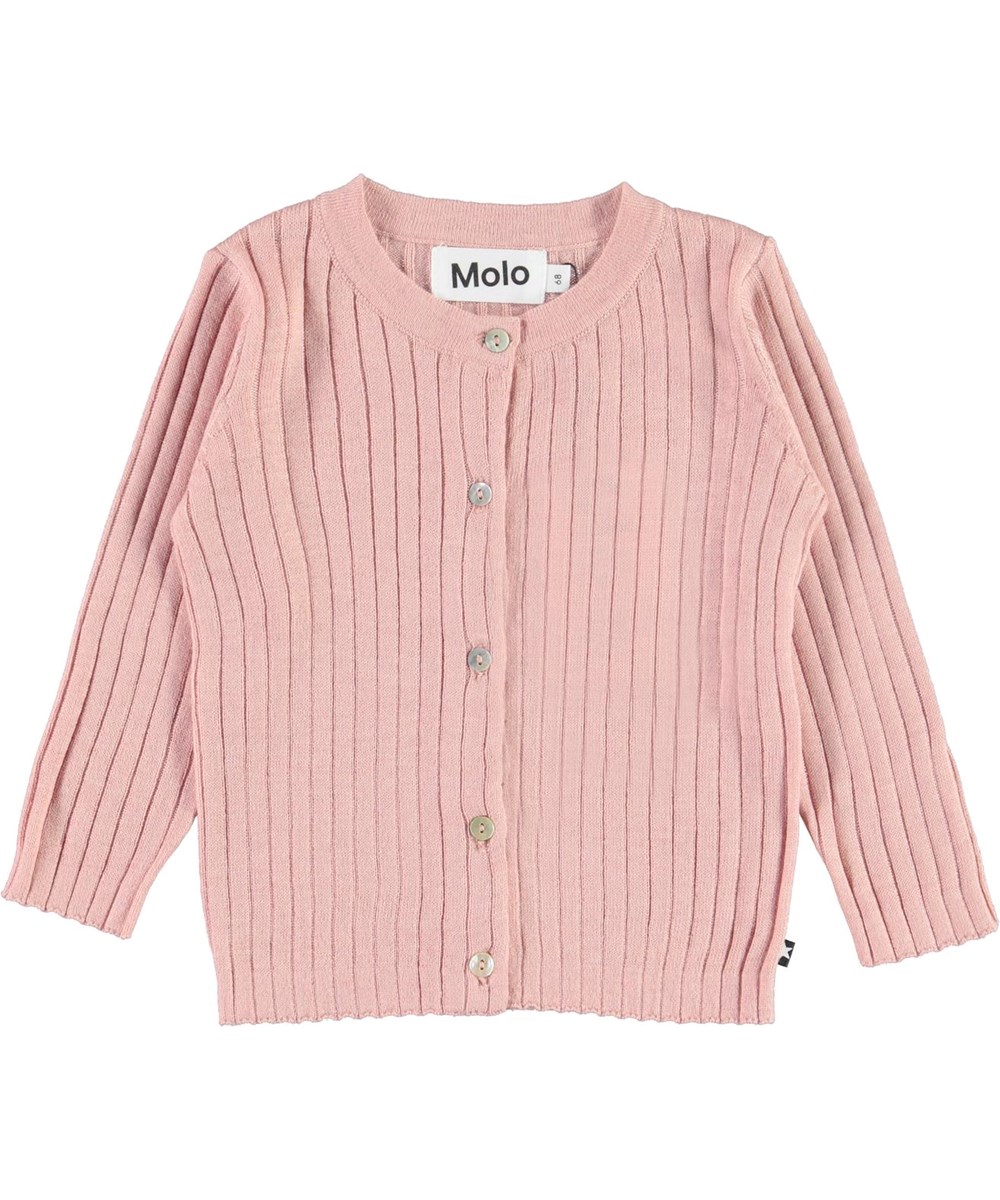 Georgette - Rosequartz - Rosa baby strik cardigan