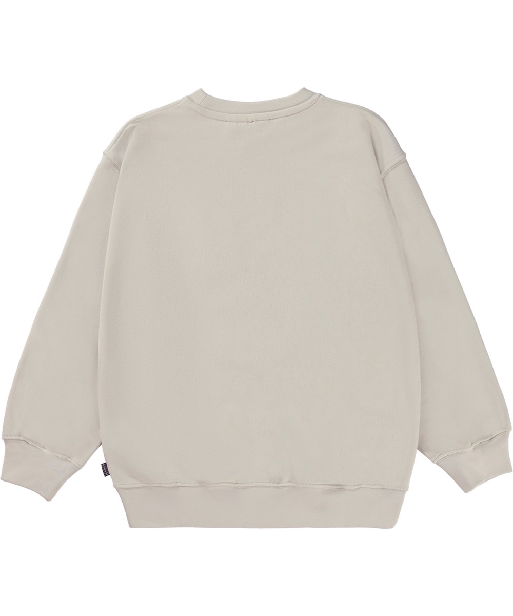 Mar - Overcast - Beige unisex peace sweatshirt