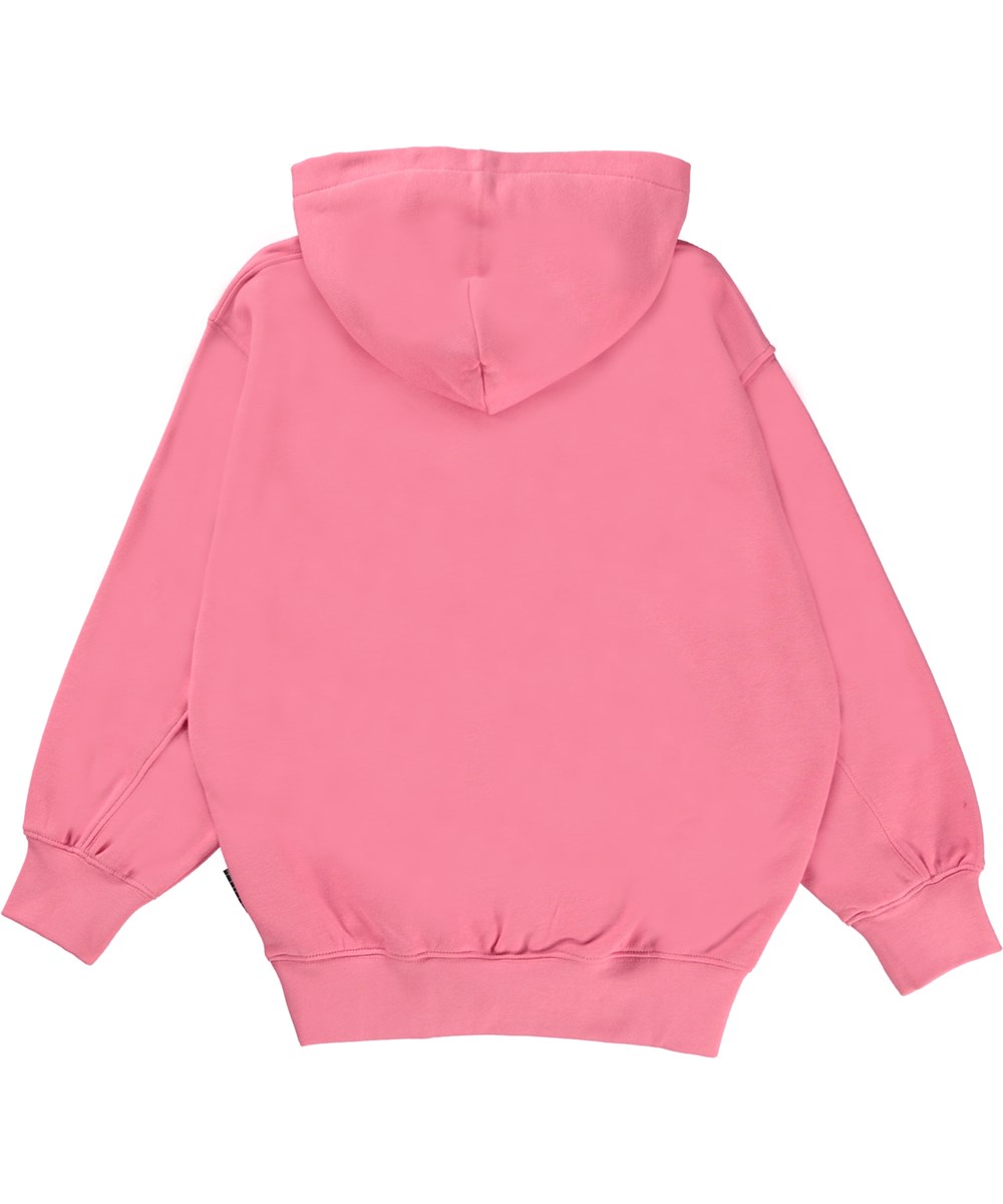 Maxx - Bubblegum - Pink hættetrøje med peace now print