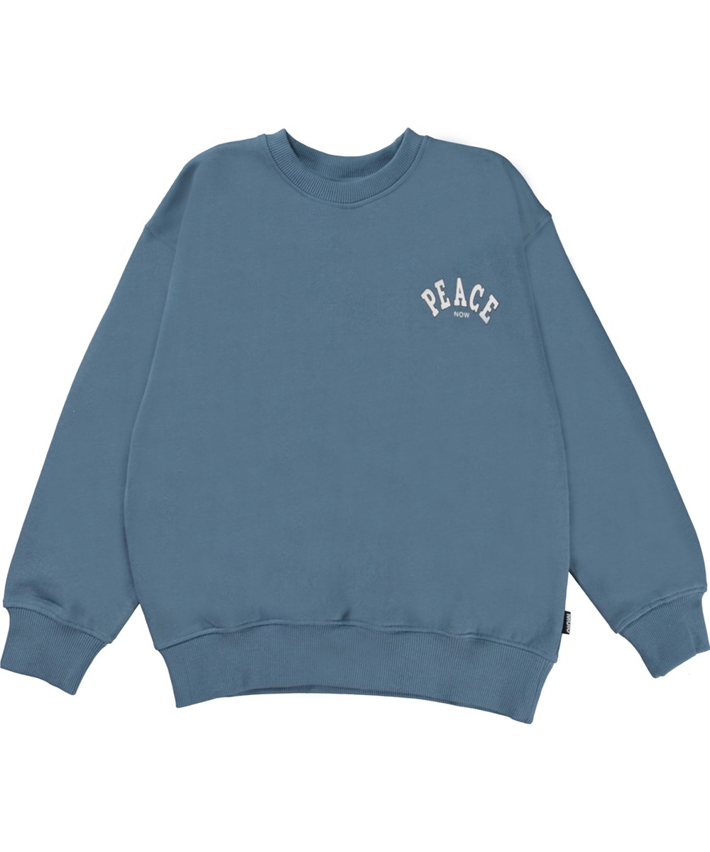 Memphis - Atlas Blue - Blå peace now sweatshirt